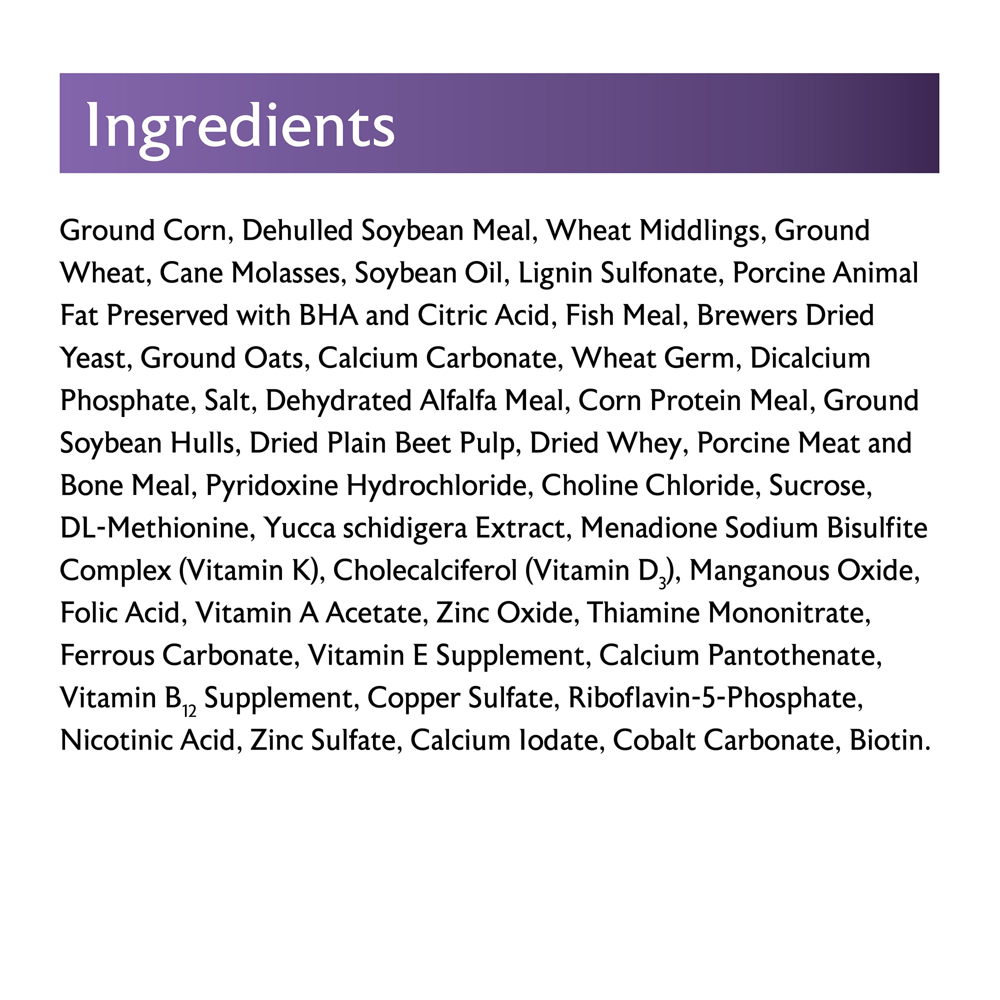Rodent Breeder 6F Ingredients