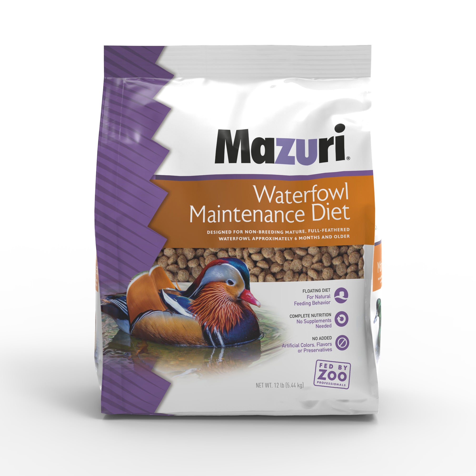 Waterfowl Maintenance Diet 12 lb bag front