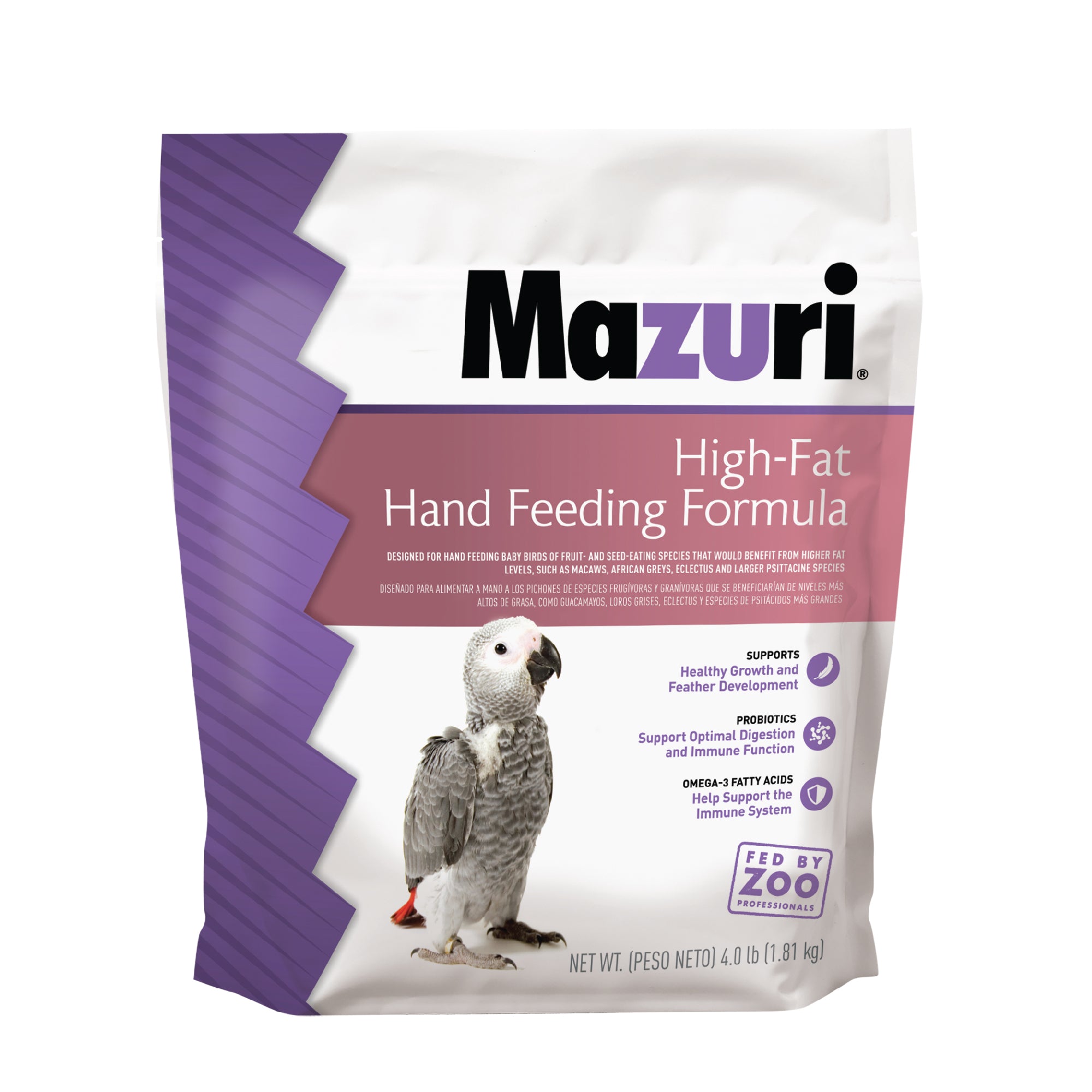 High-Fat Hand Feeding Formula bag front