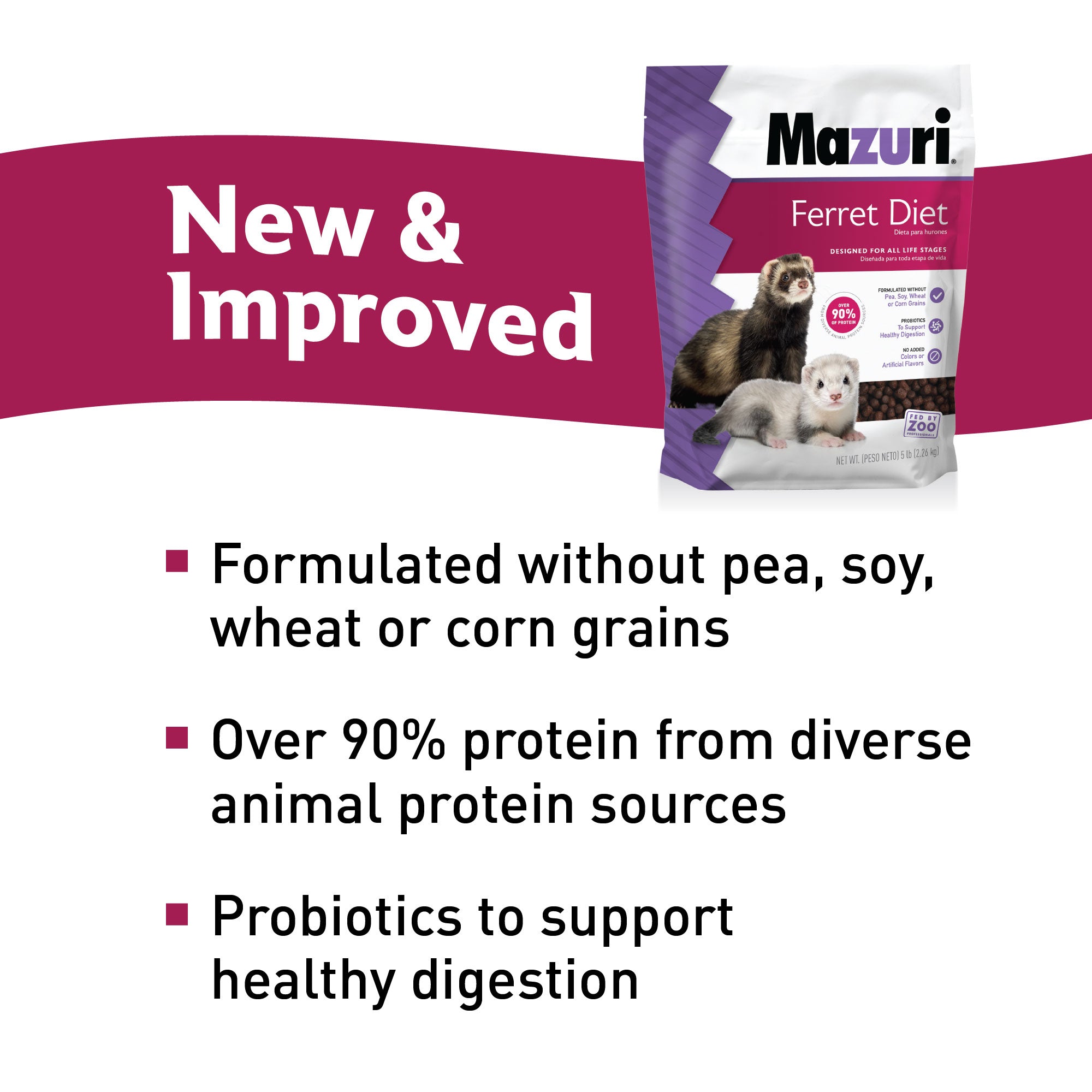 New & Improved Ferret Diet Small Pack