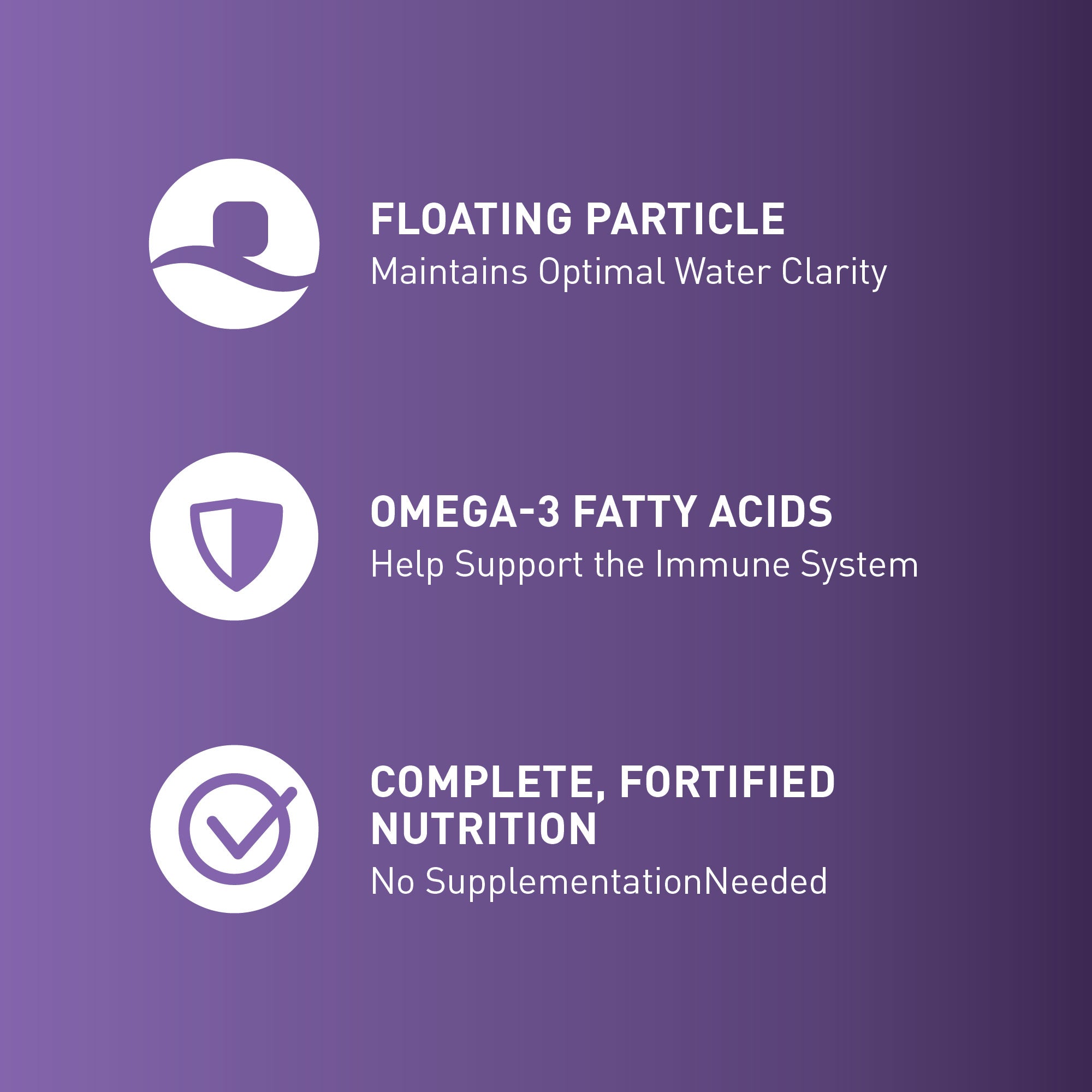 koi floating particles with omega-3 and complete nutrition