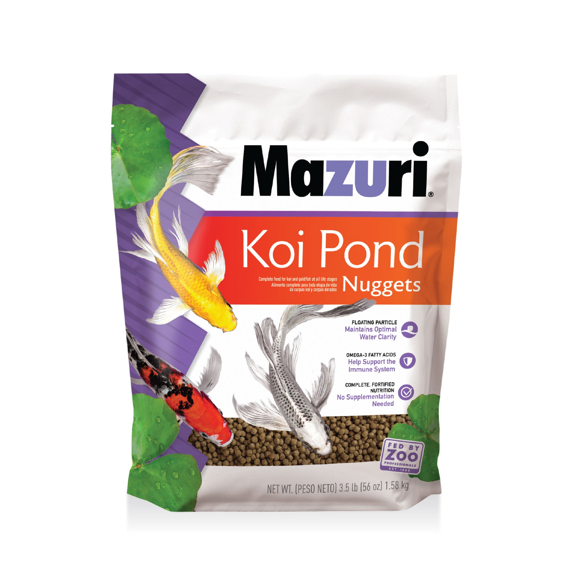 koi pond nugget 3.5 lb bag front