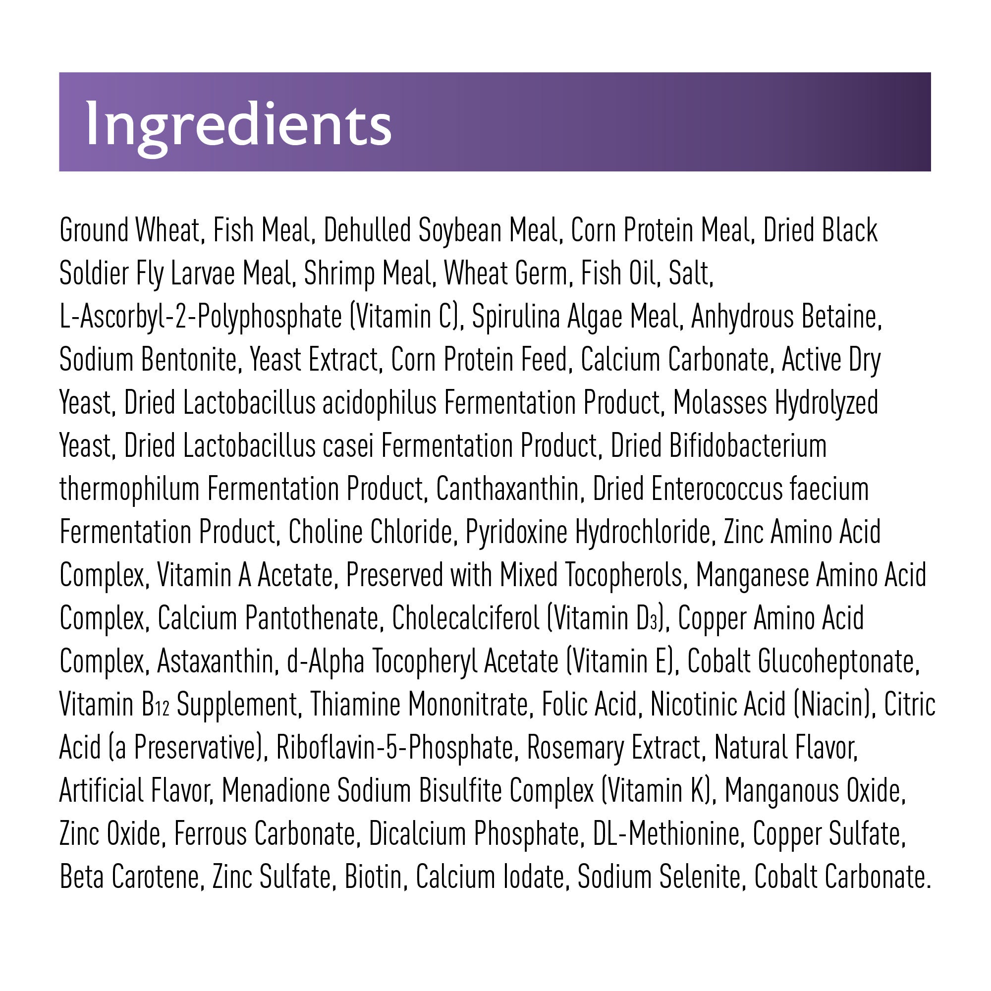 koi premium diet ingredients