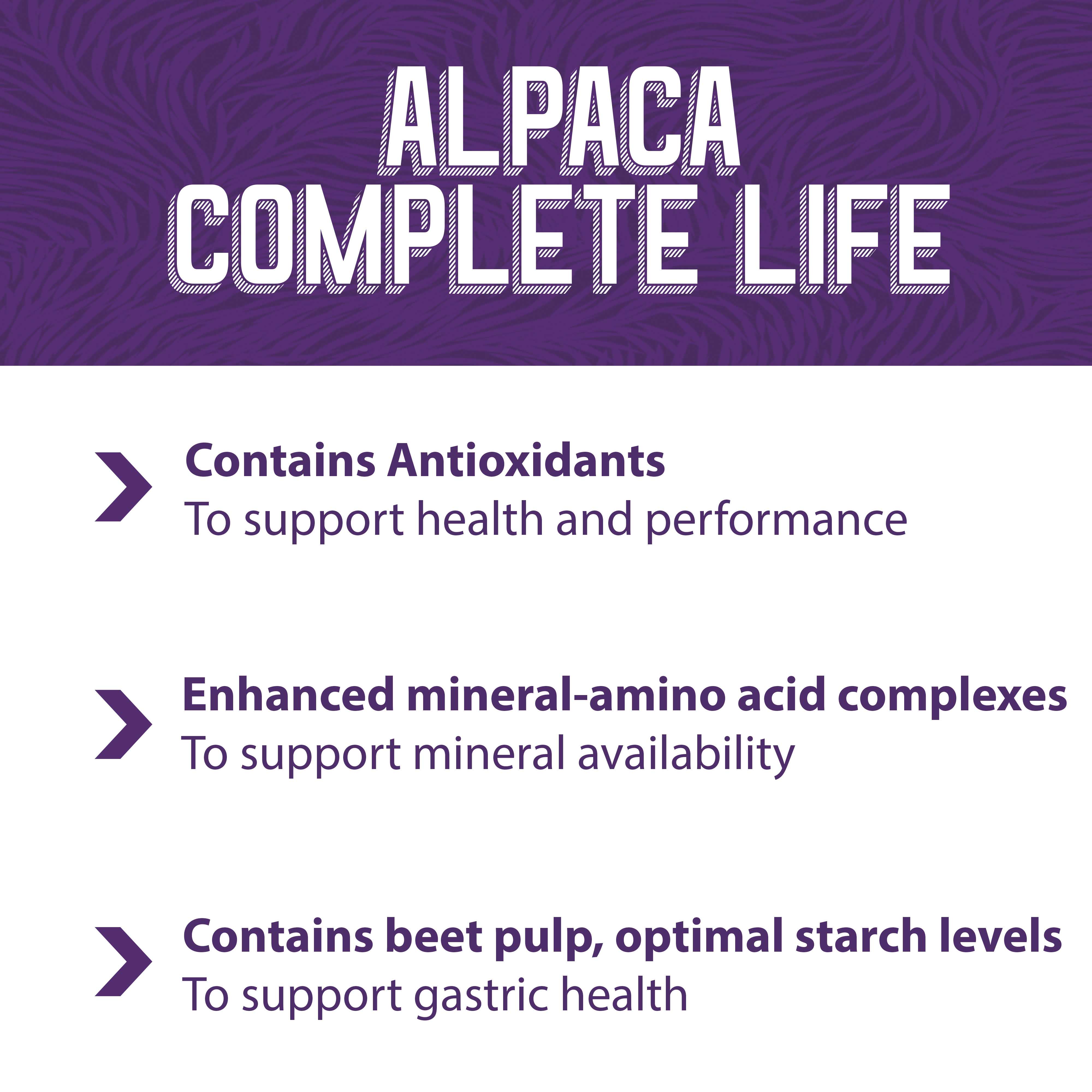 Alpaca complete life contains antioxidants