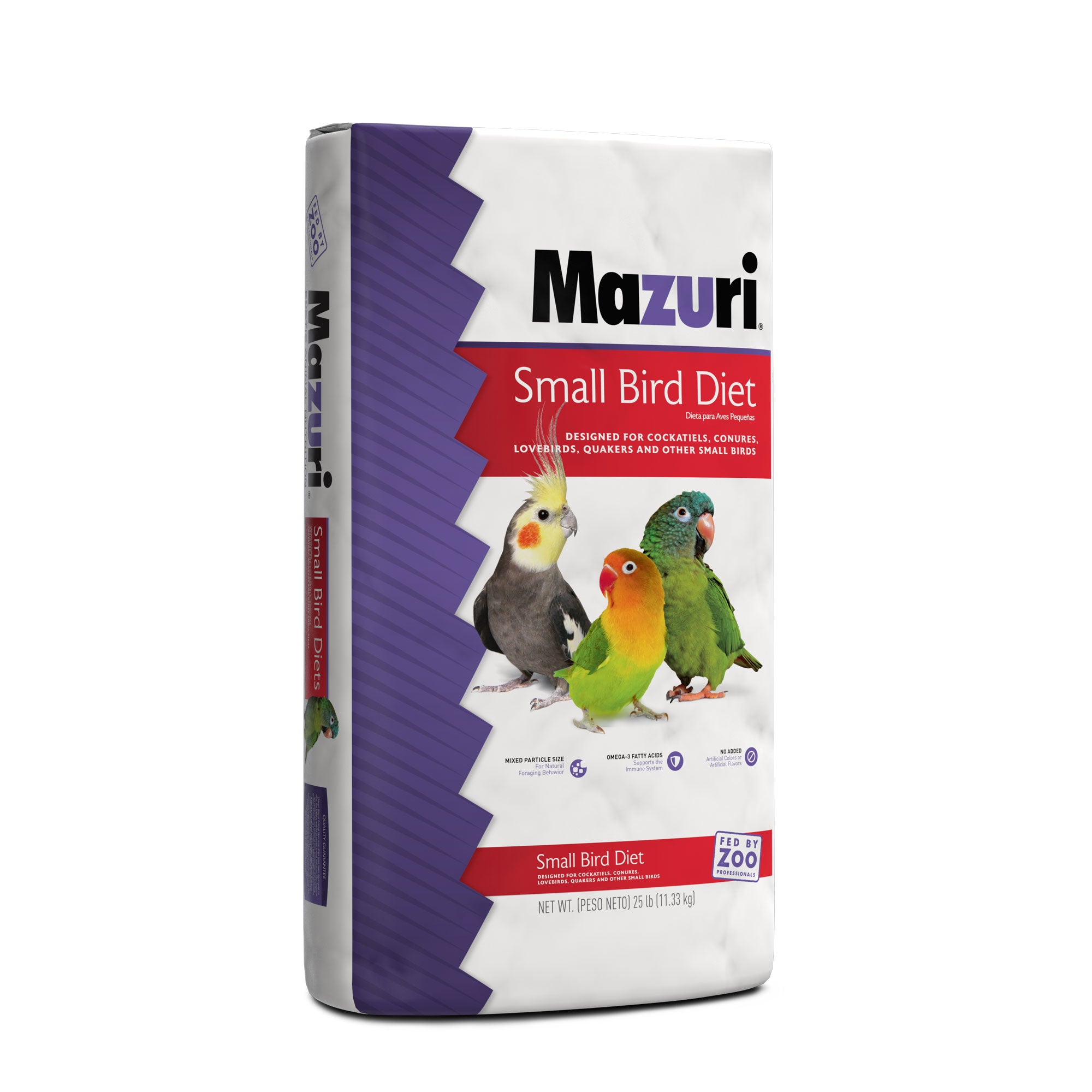 Small Bird Diet 25 lb bag gusset