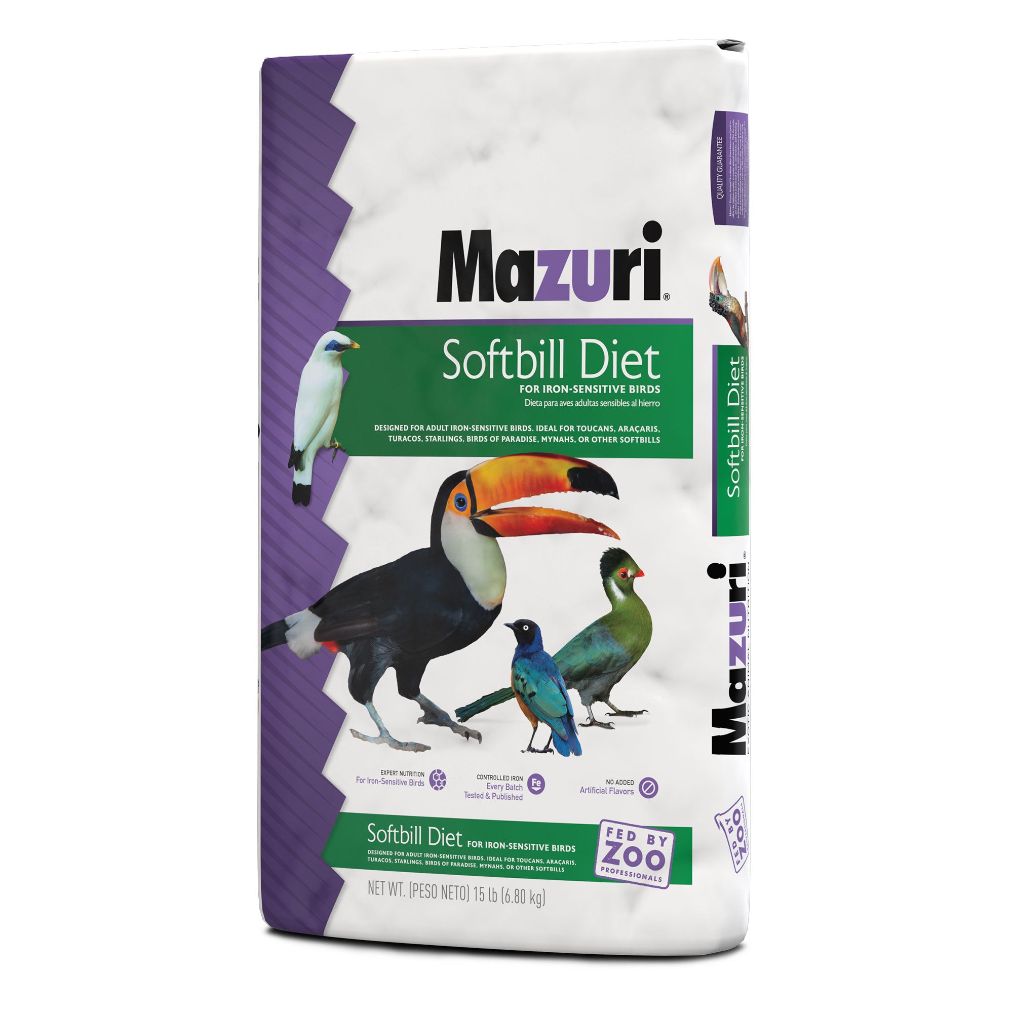Mazuri Softbill 15 lb bag gusset