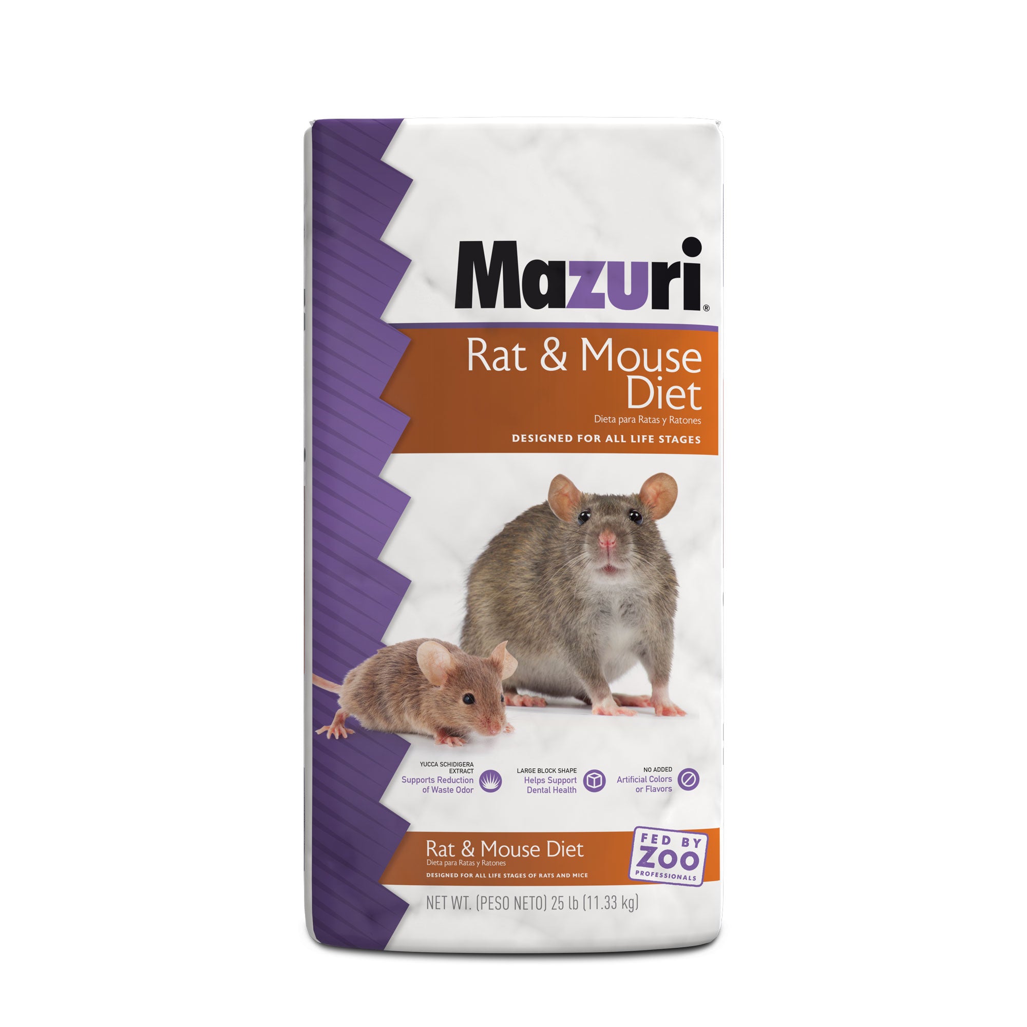 Rat & Mouse Diet 25 pound bag front