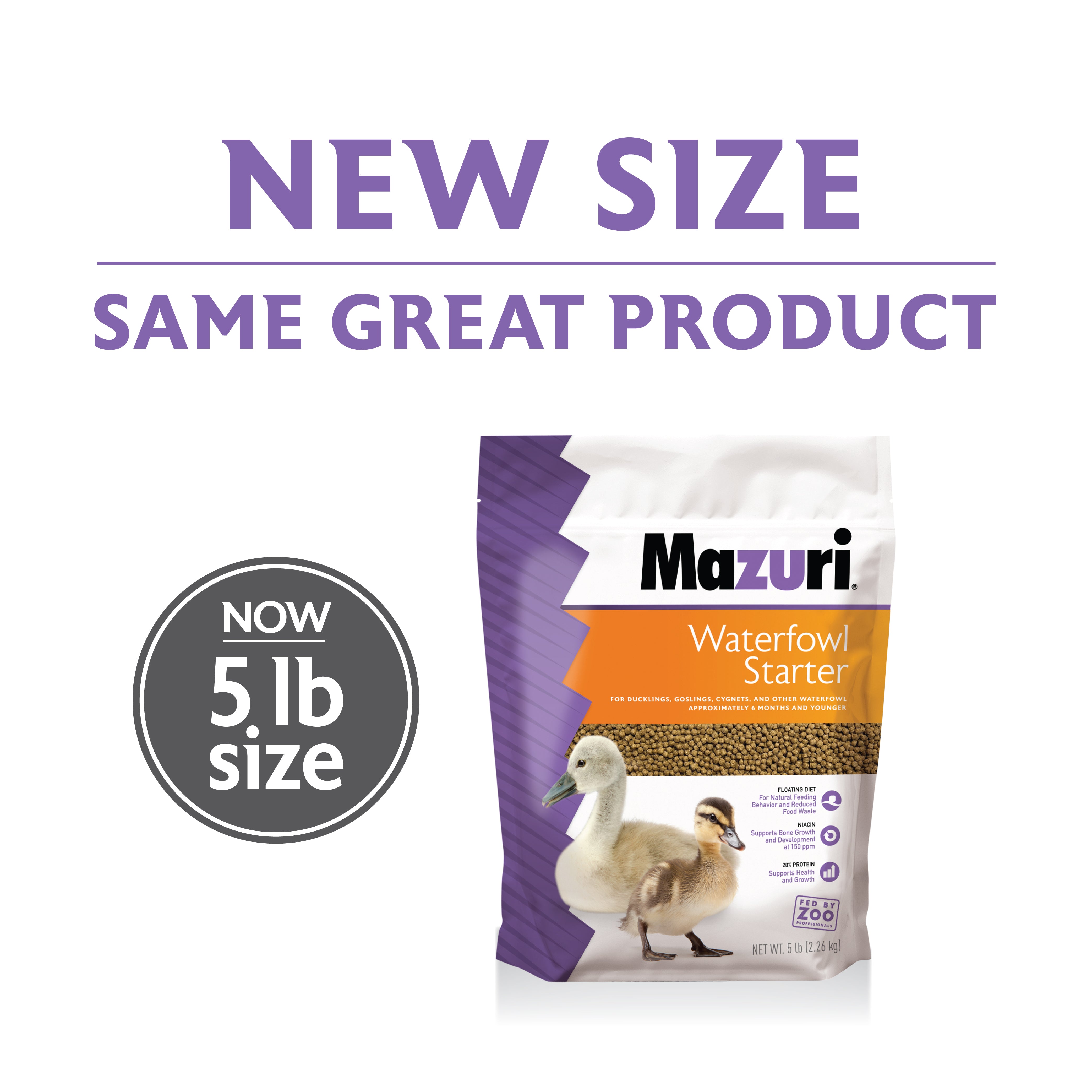 New Size Mazuri Waterfowl Starter