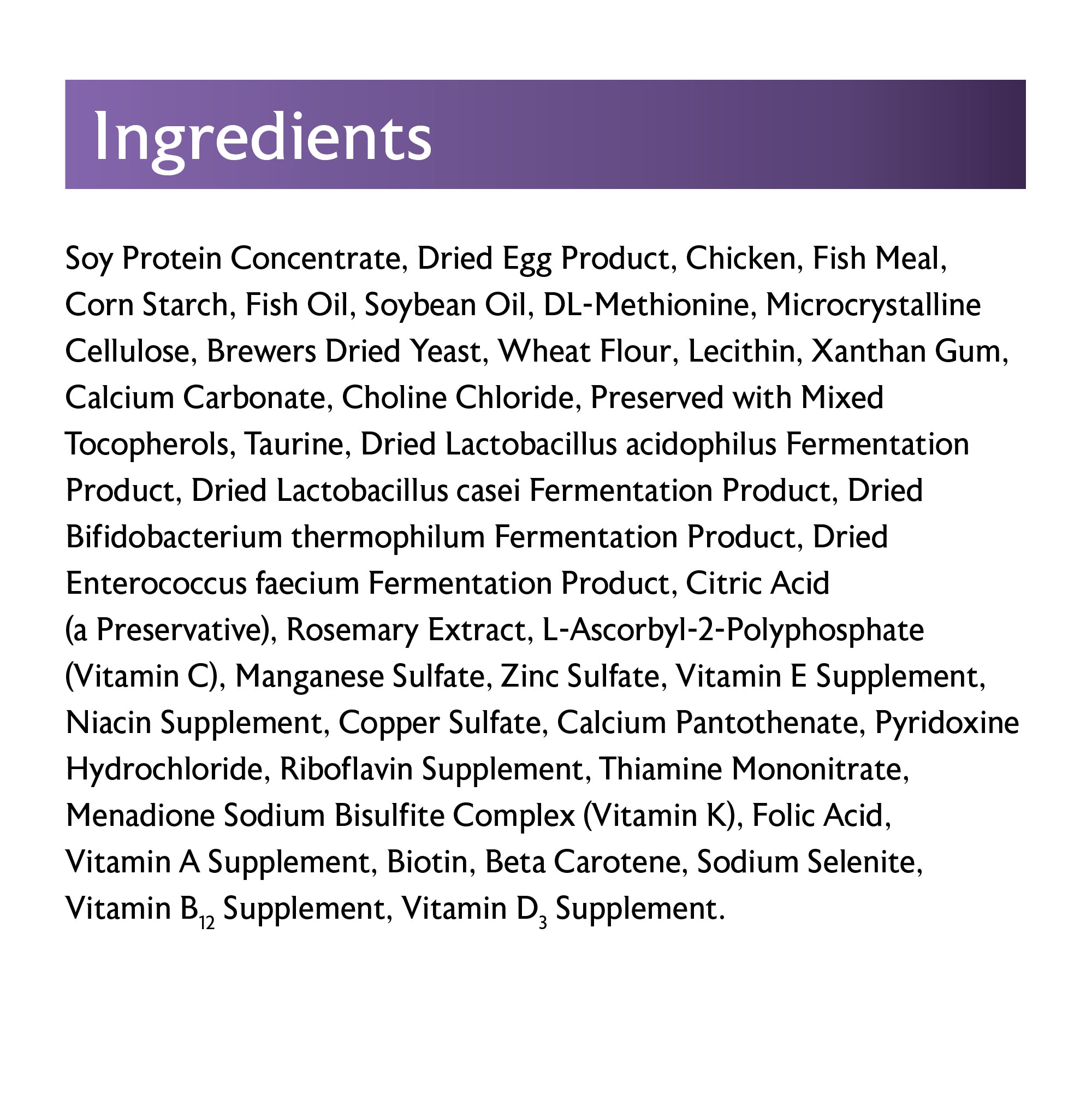Songbird Hand Feeding Formula Ingredients