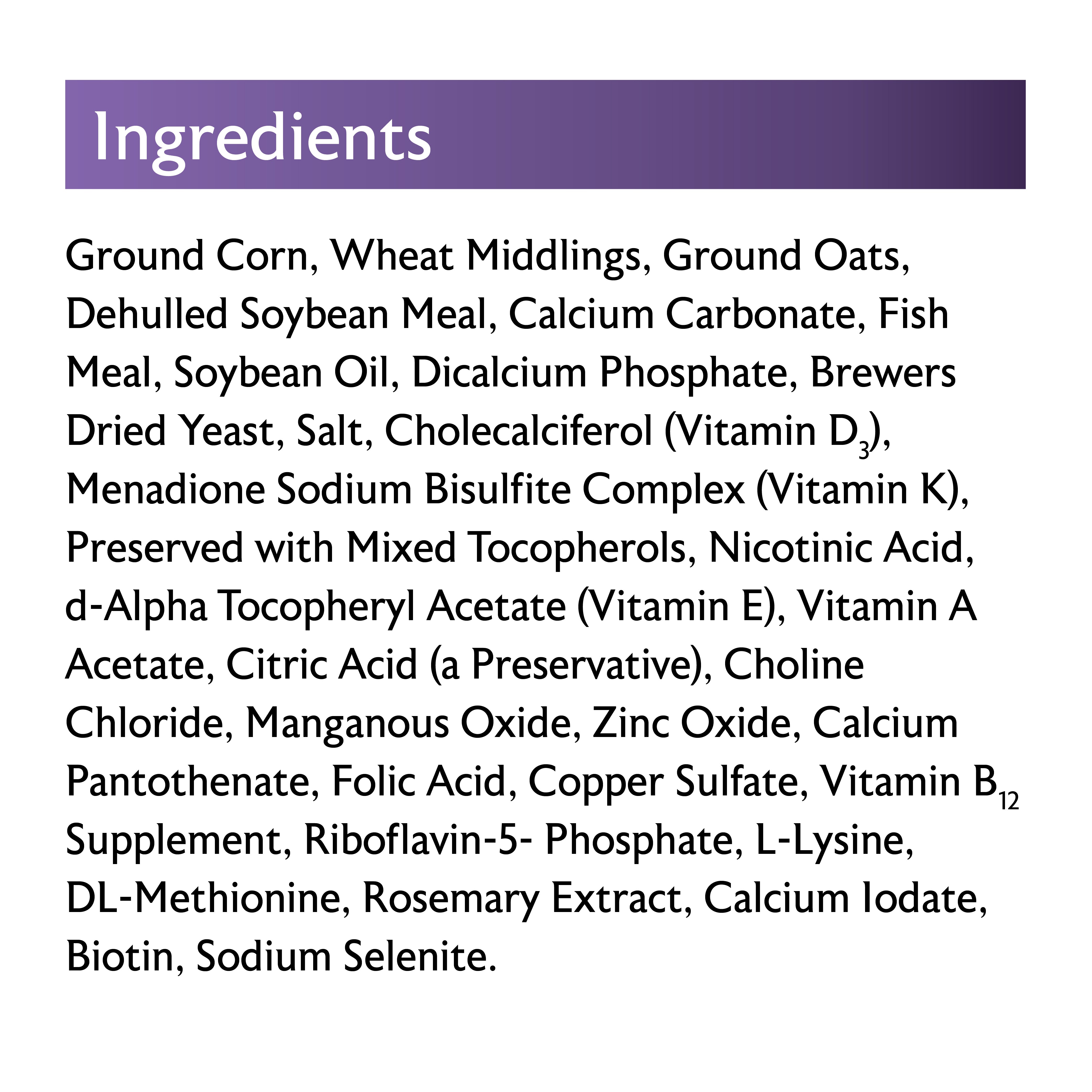 waterfowl maintenance ingredients