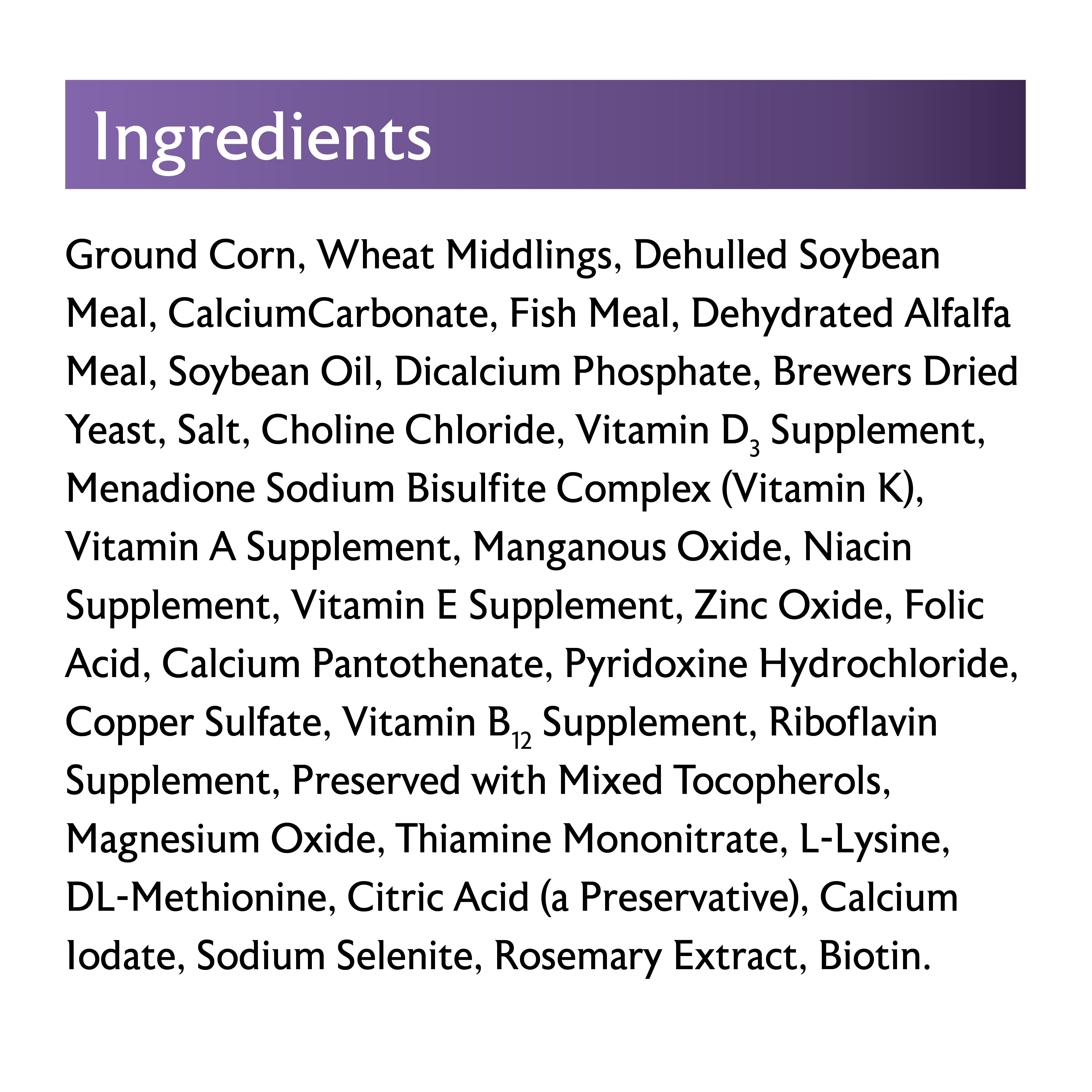 waterfowl layer ingredients