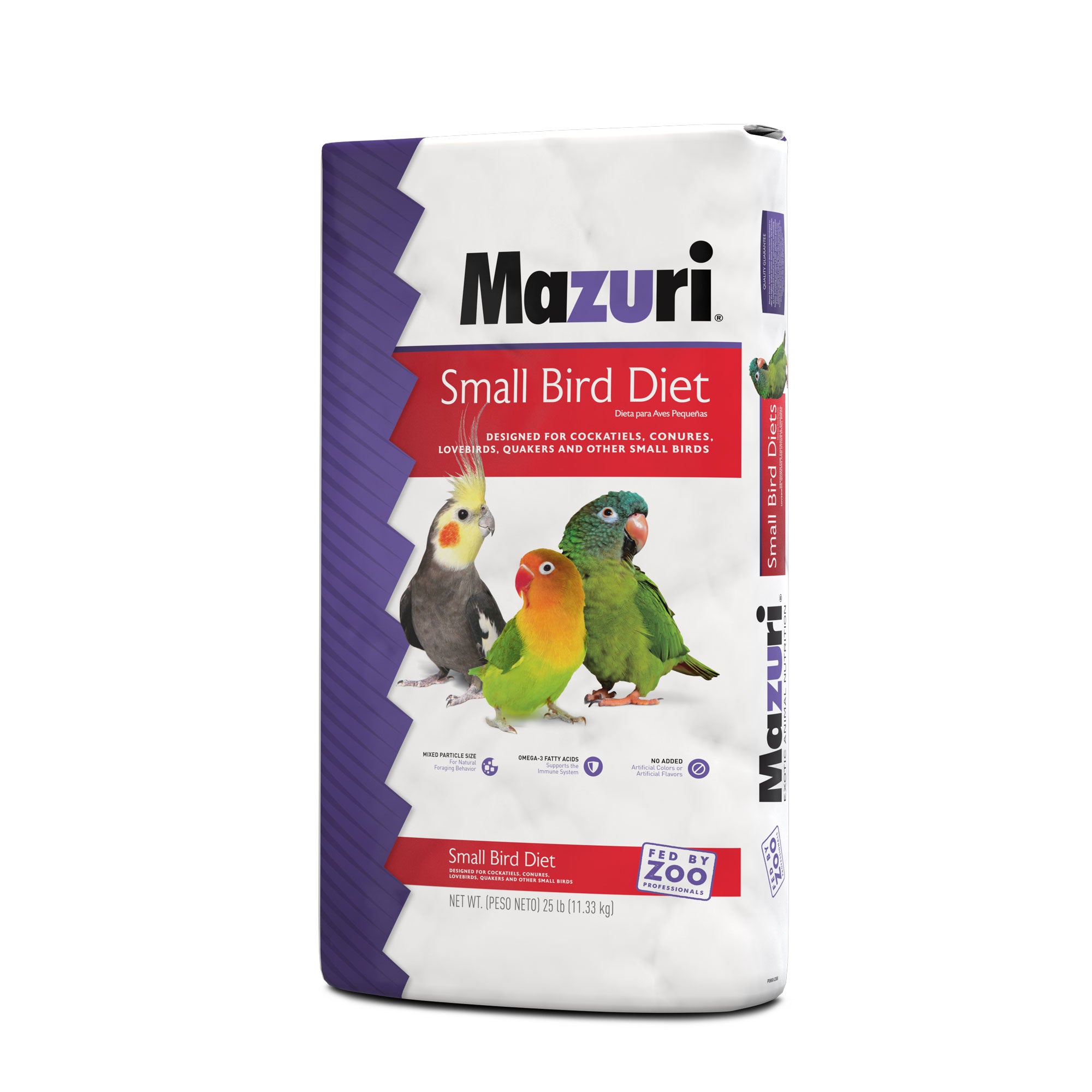 Small Bird Diet 25 lb bag gusset