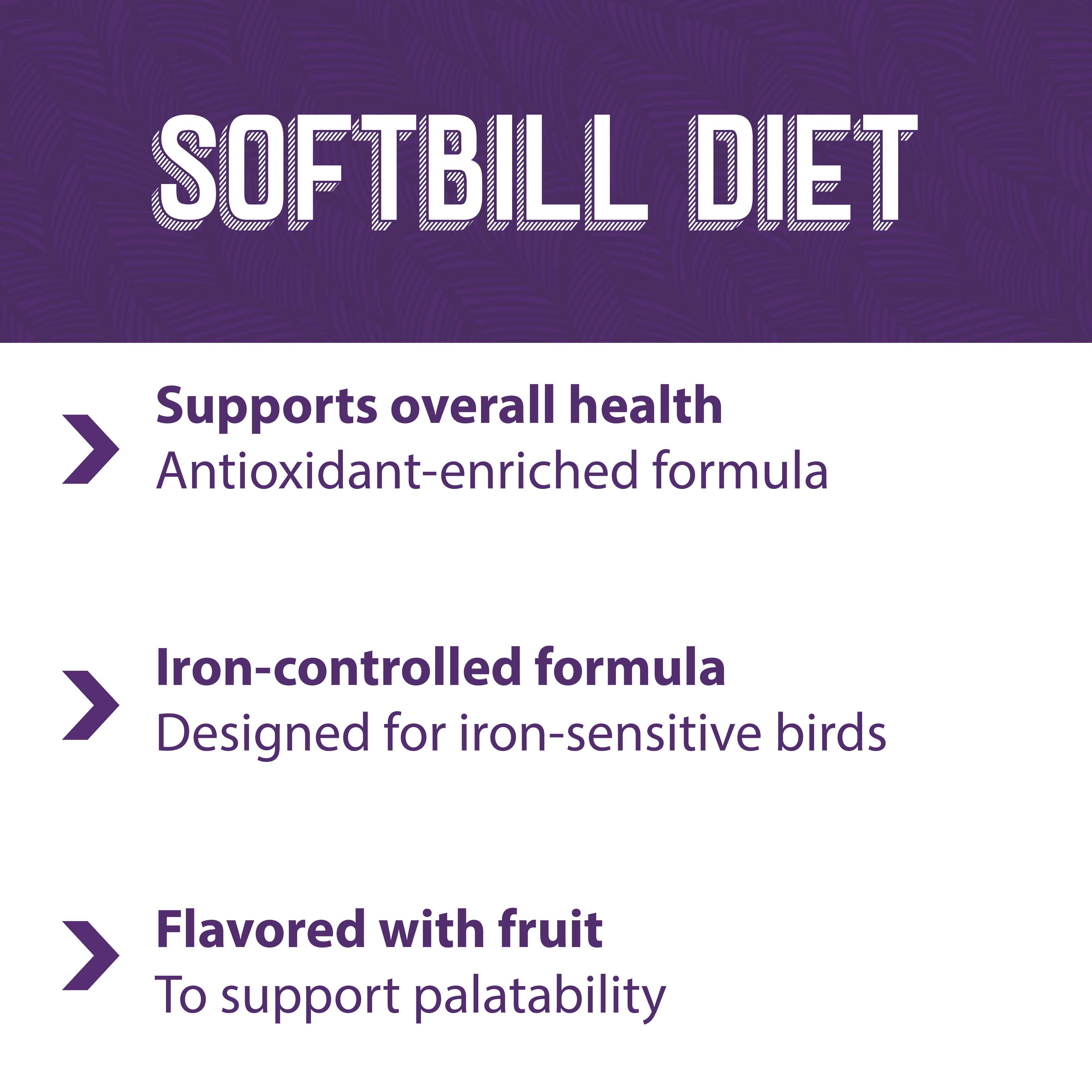 Softbill diet supports overall health